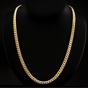 Miami Cuban Link Chain Necklace.